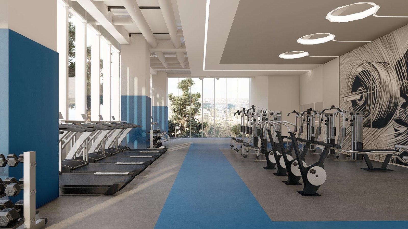 Abay Bank staff gym